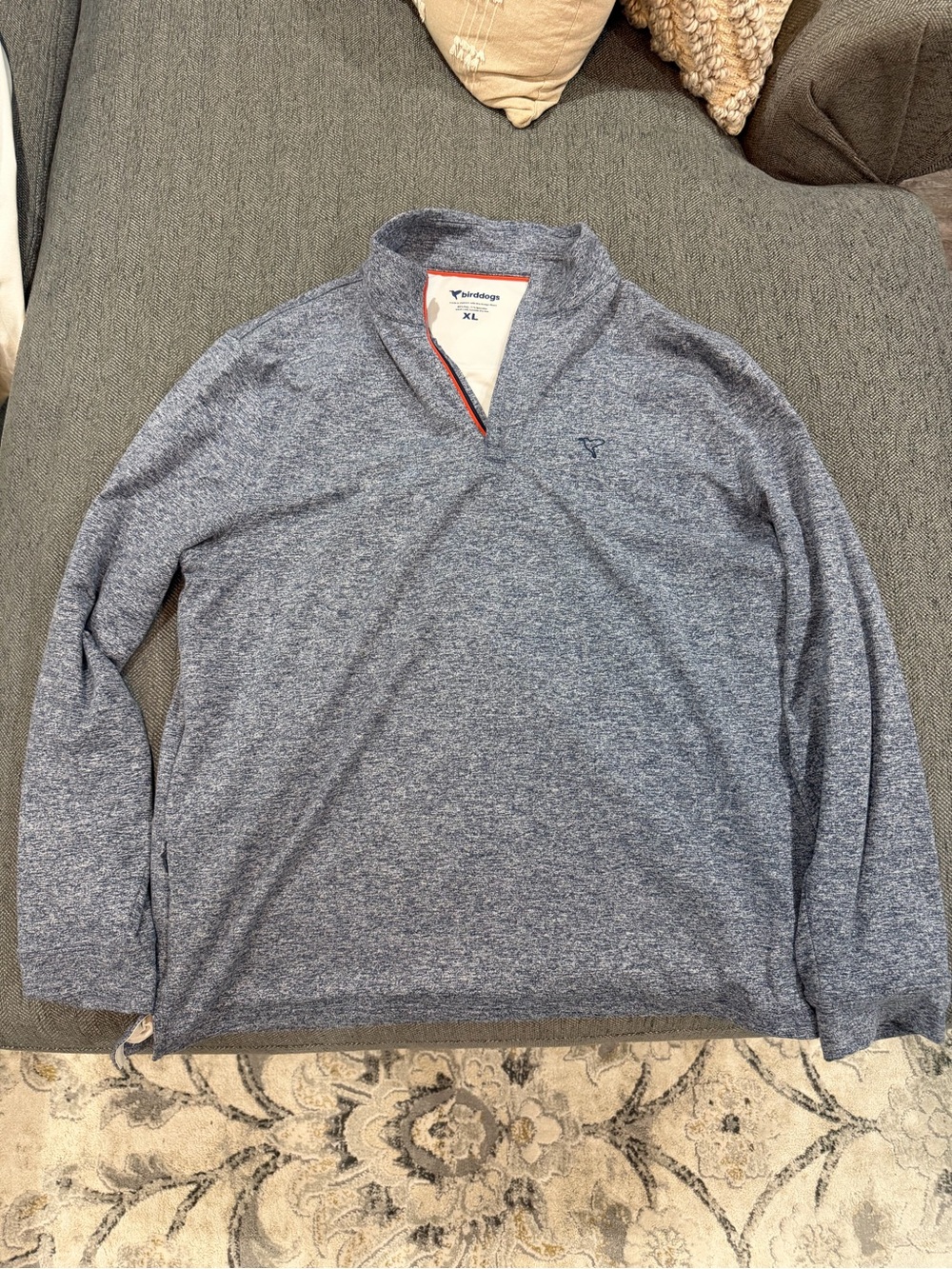 Birddogs Heather Navy Marled Quarter-Zip - Picture 14 of 16
